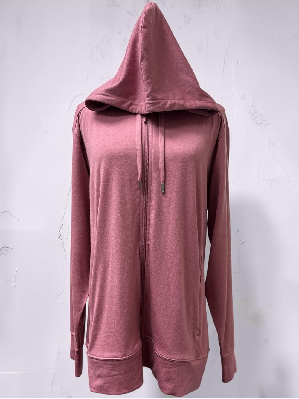 *NWOT* Woolx Ryann Dusty Rose Zip-Up Hooded Sweatshirt